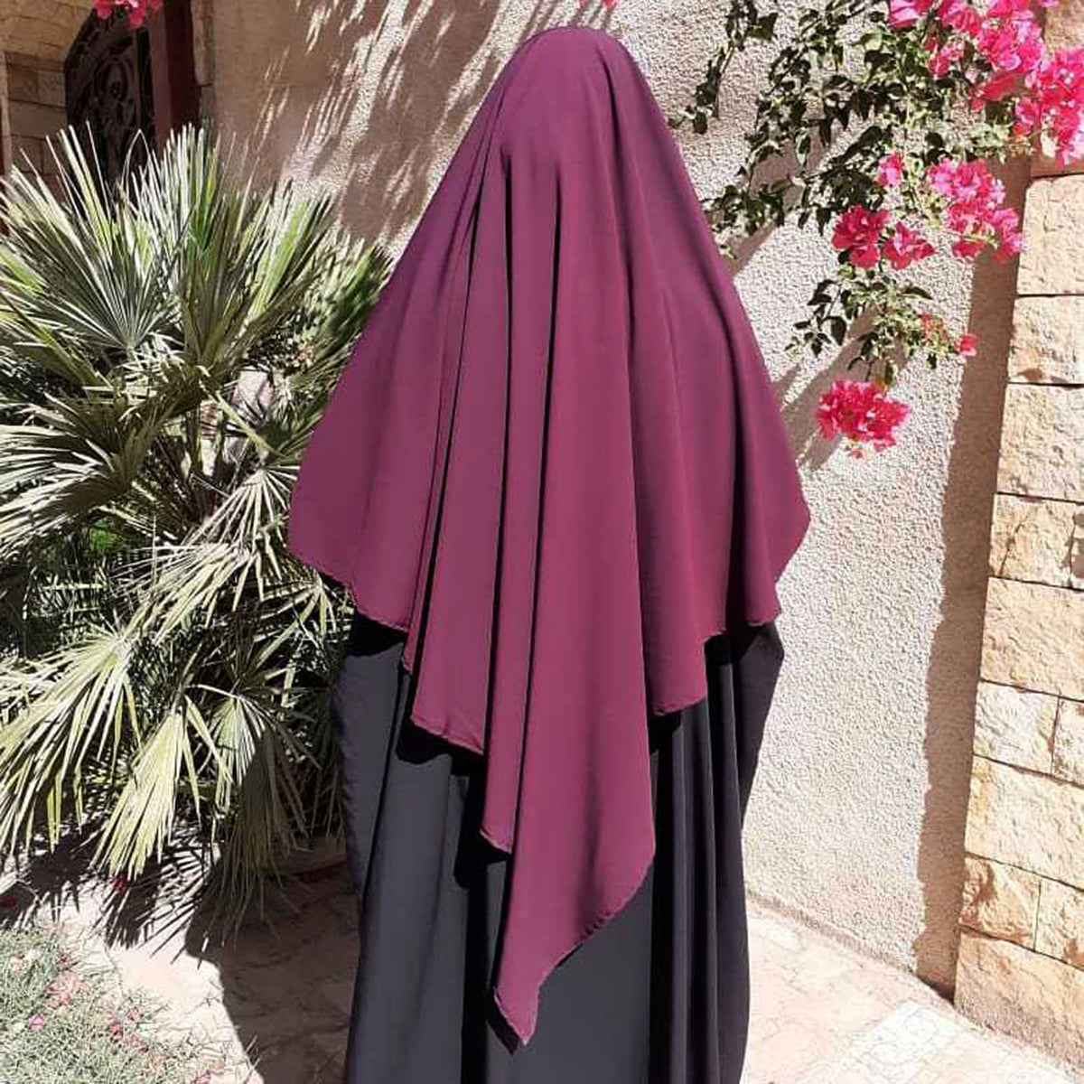#901 khimar 1 layers khimar chiffon