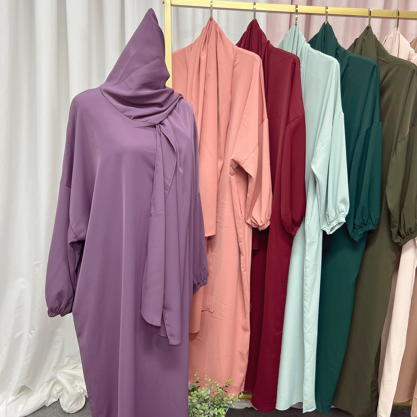 #499 nida abaya with attached hijab