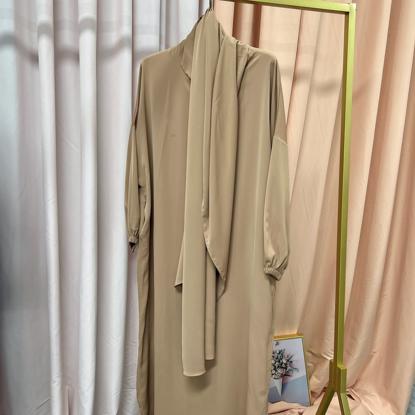 #499 nida abaya with attached hijab