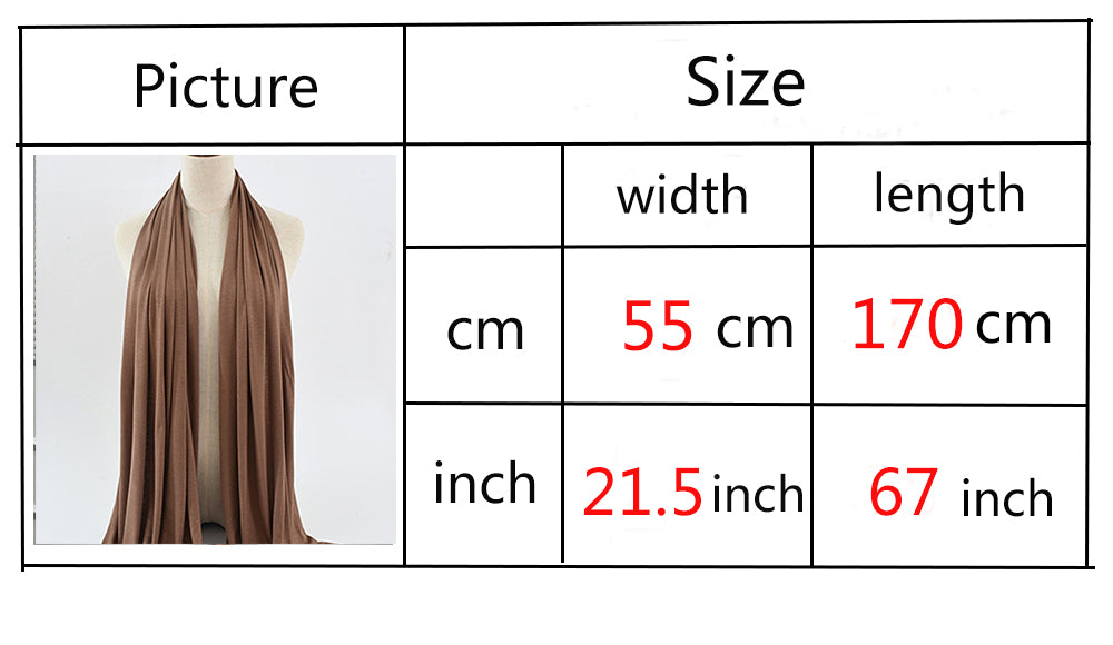 Jersey hijabs, soft lady jersey scafs