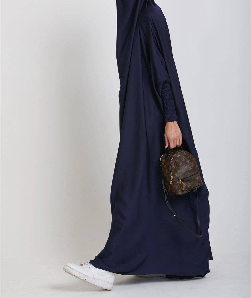 #484 abaya woman lady 1 piece Jilbab with eleastic cuffs