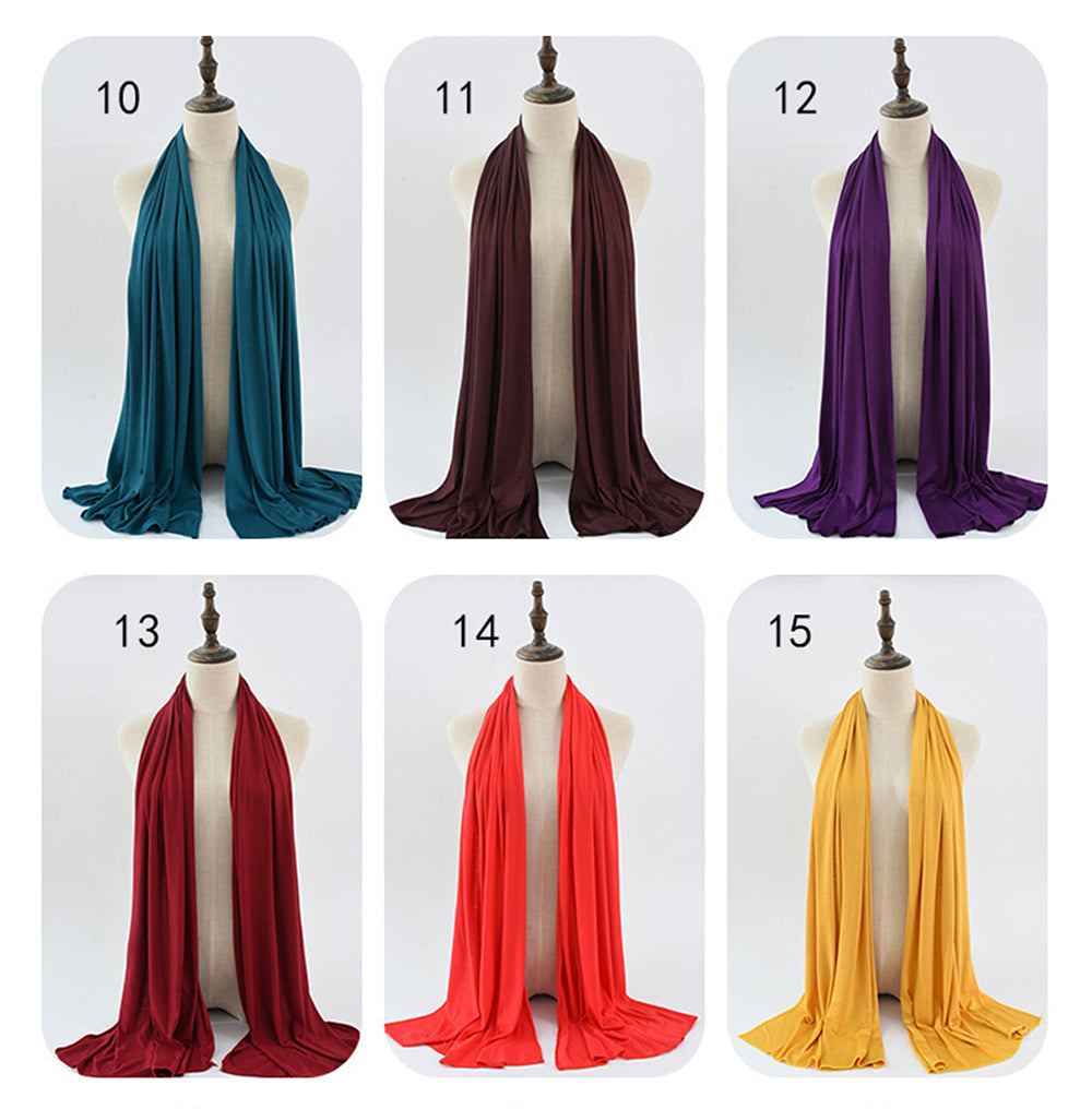 Jersey hijabs, soft lady jersey scafs