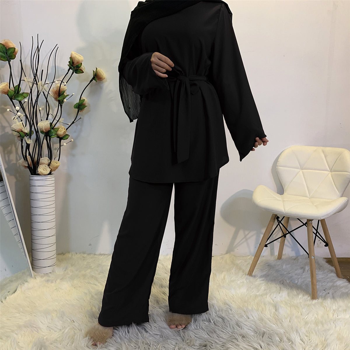 #2272 2PCS Women Casual Suit Top+Pant