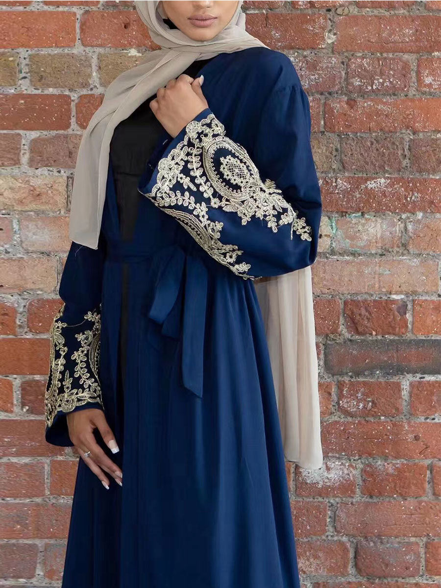 #1495 cardigan elegant long abaya