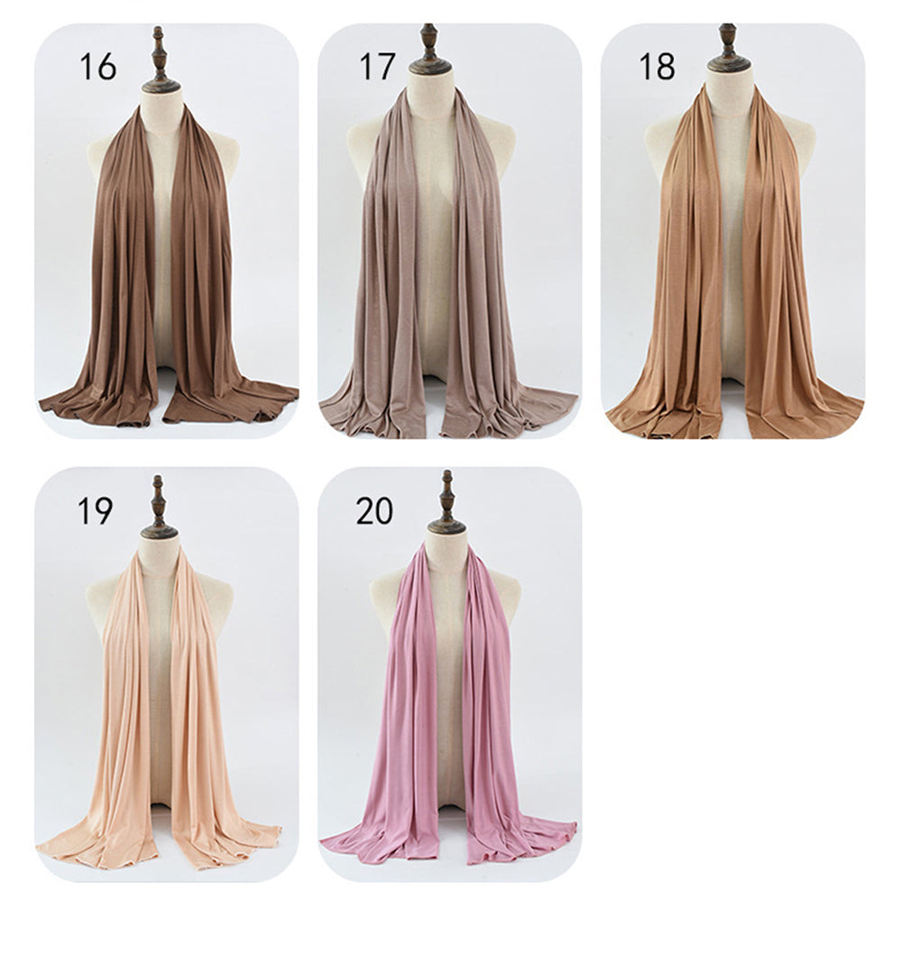 Jersey hijabs, soft lady jersey scafs