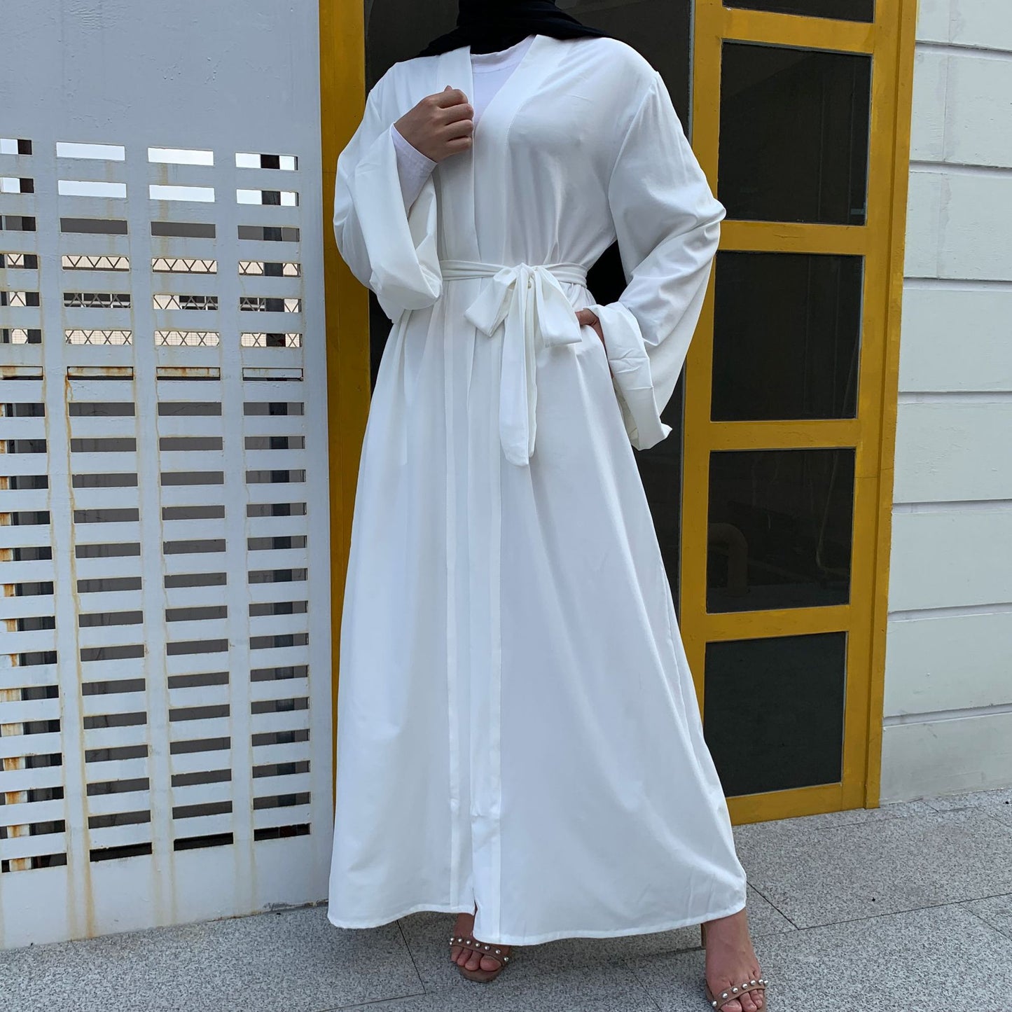 #1763 open abaya women lady dress