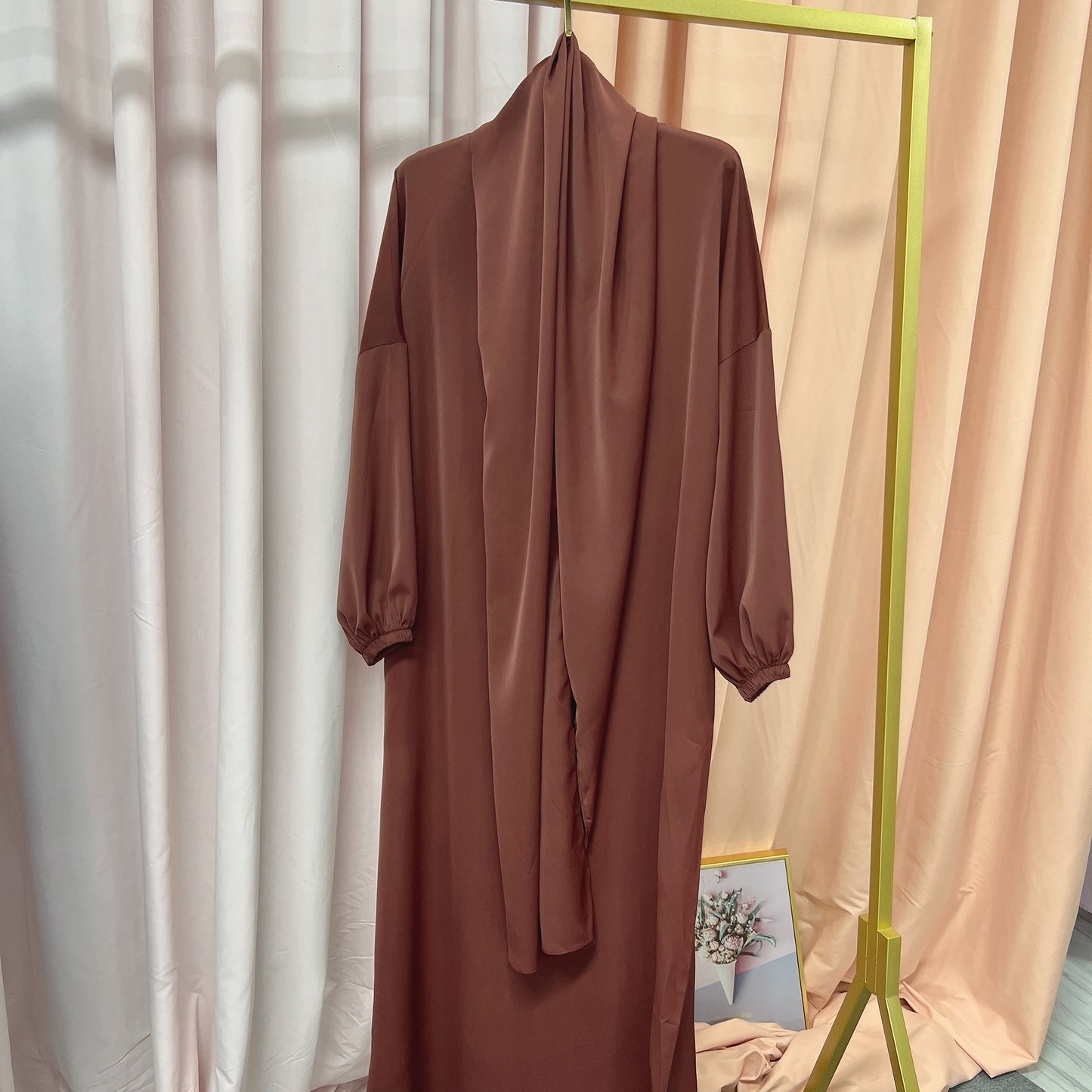 #499 nida abaya with attached hijab