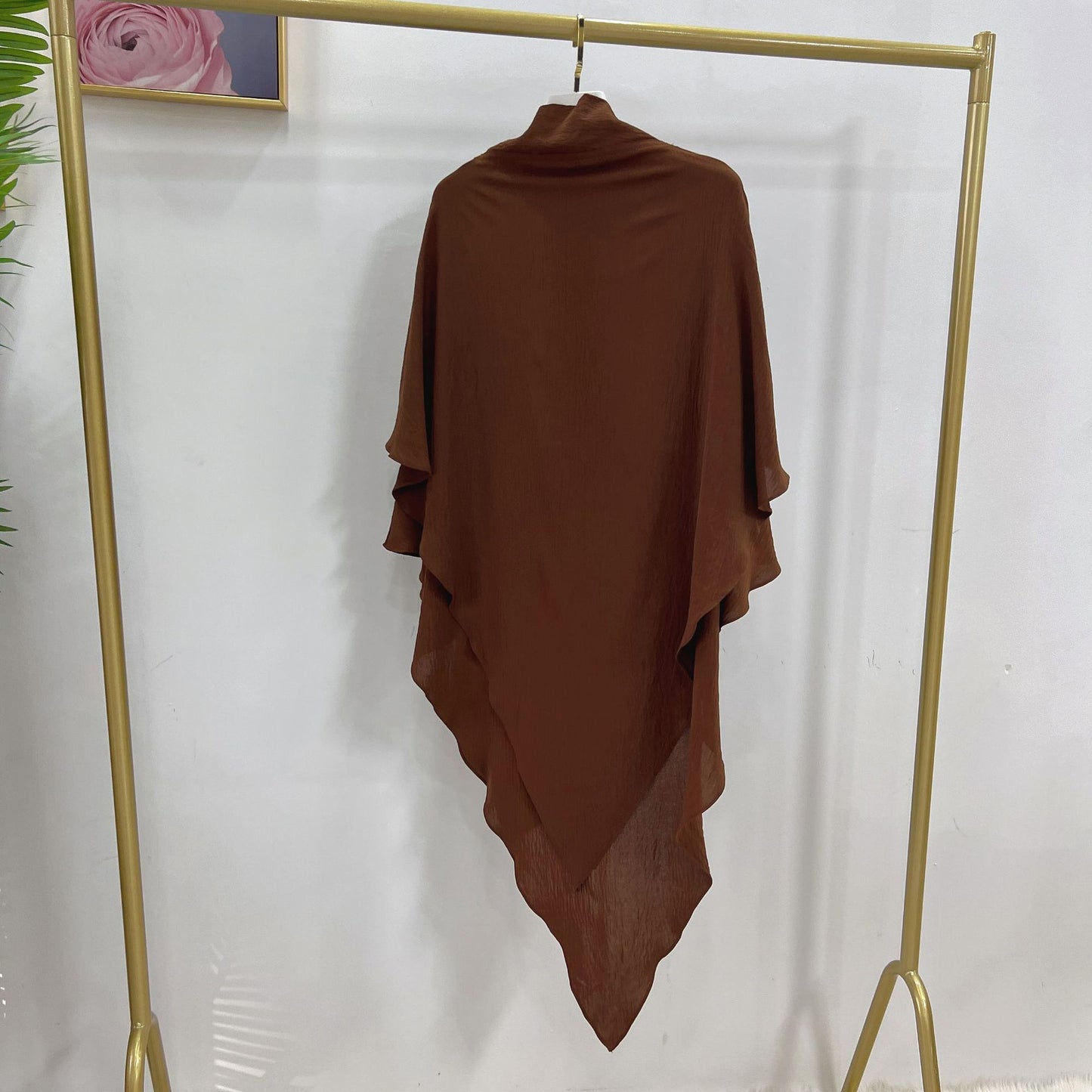 #908 muslim khimars 2 layer crepe material