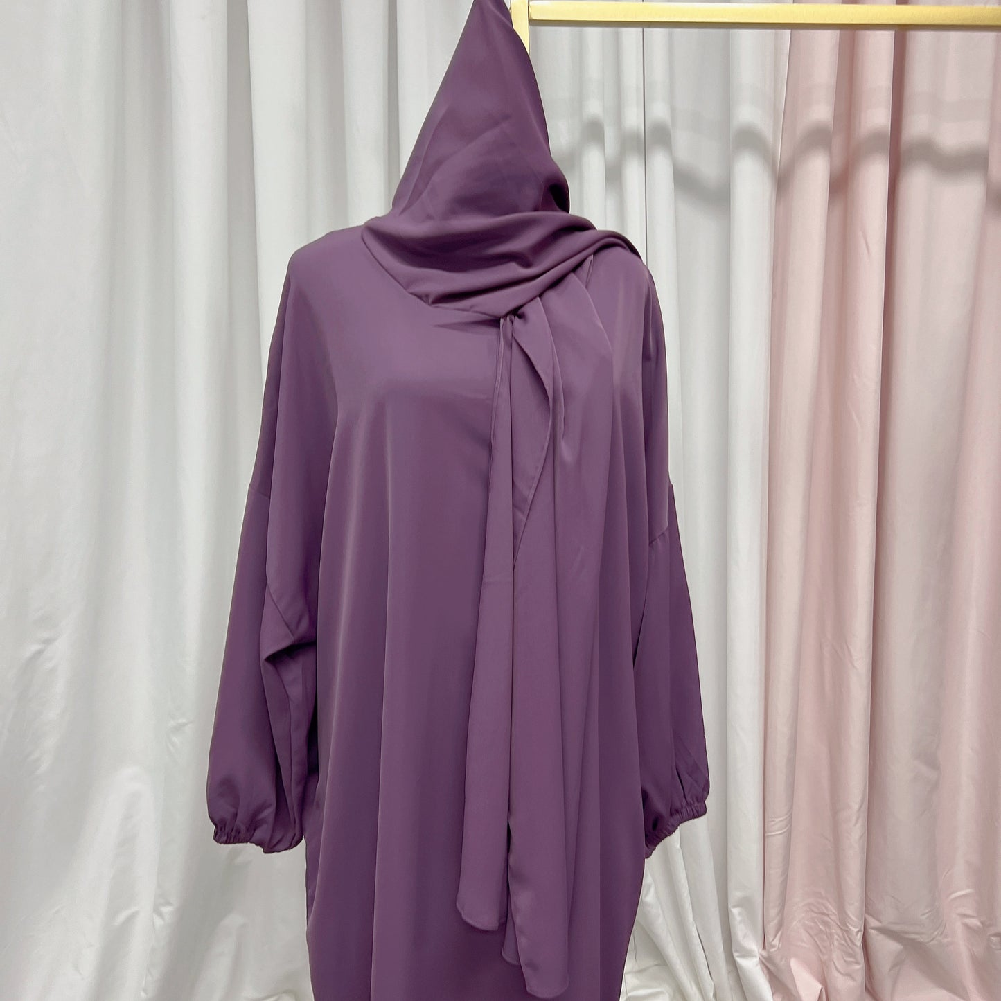 #499 nida abaya with attached hijab