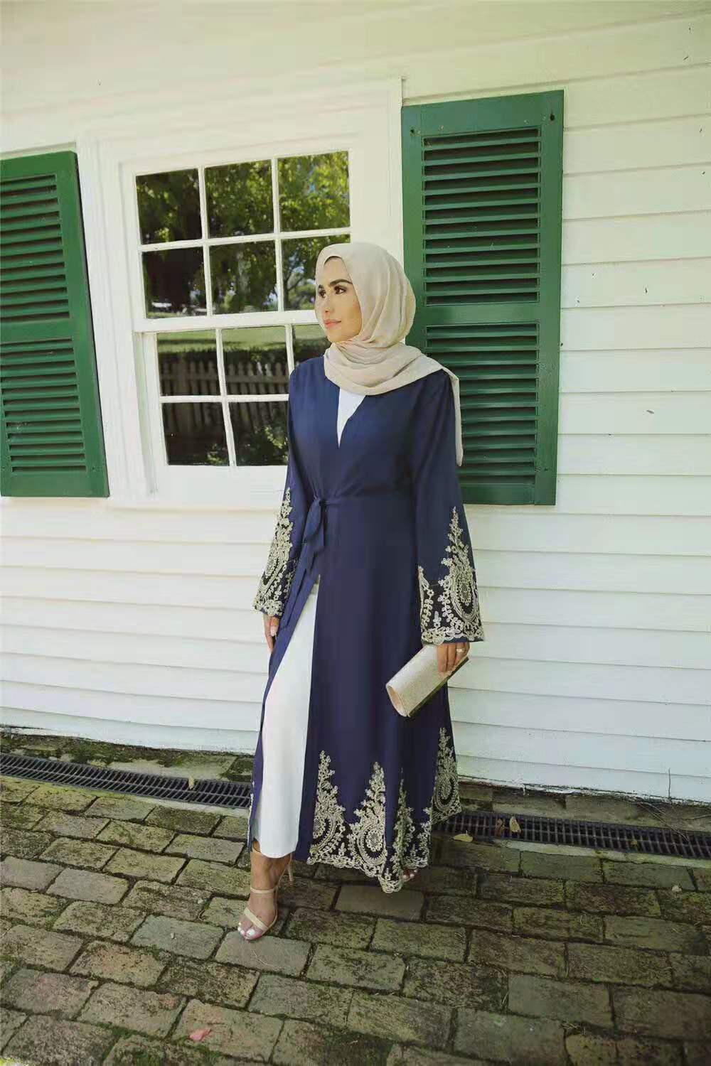 #1495 cardigan elegant long abaya