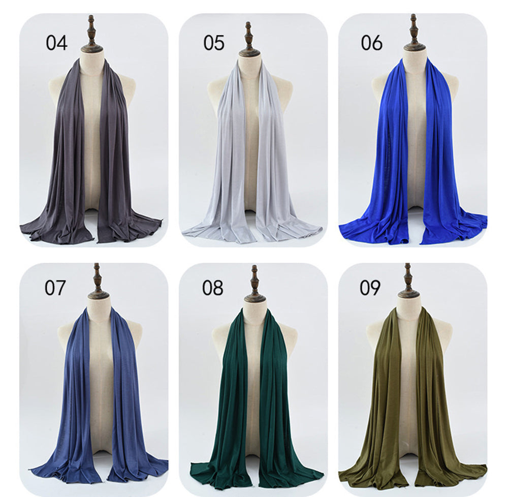 Jersey hijabs, soft lady jersey scafs