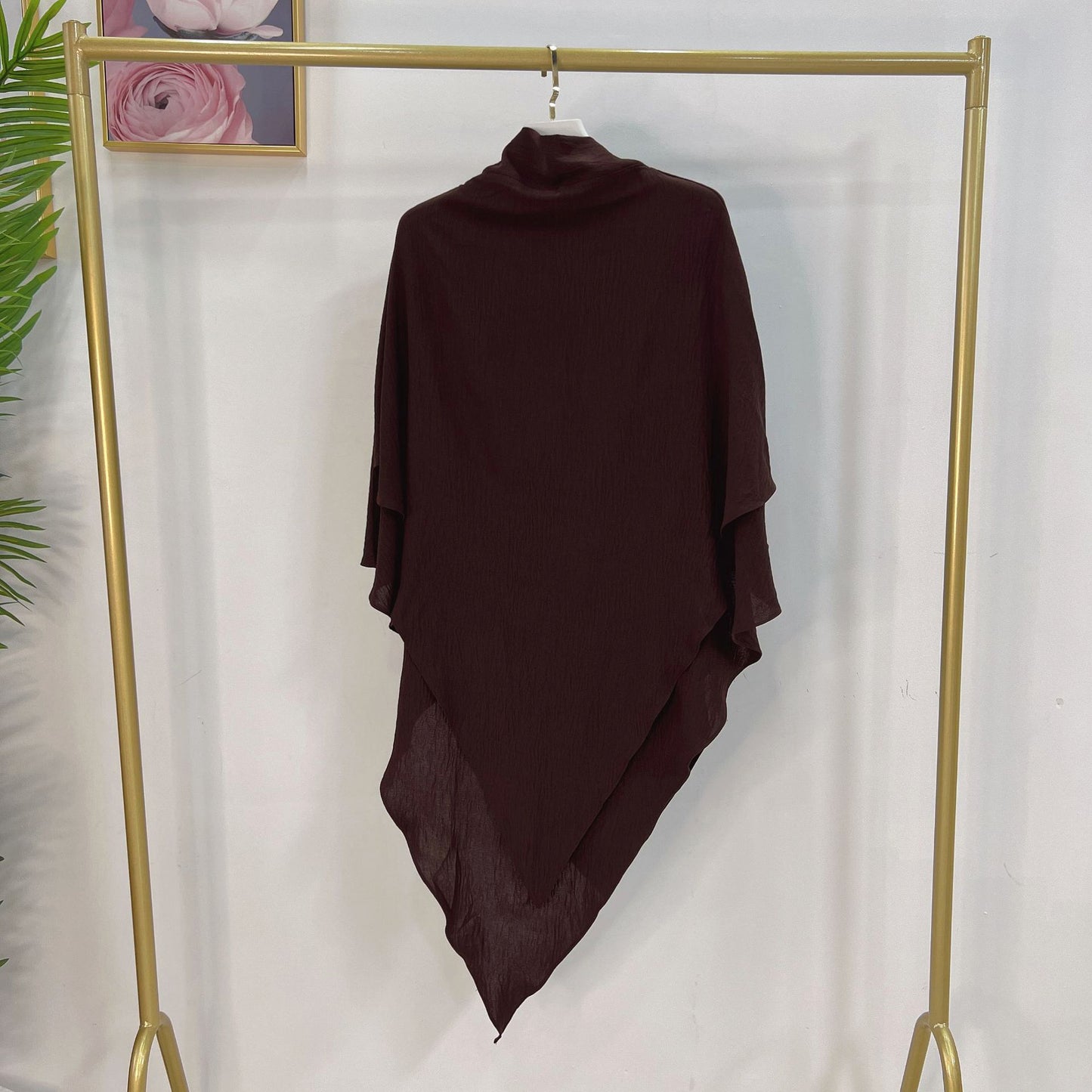 #908 muslim khimars 2 layer crepe material