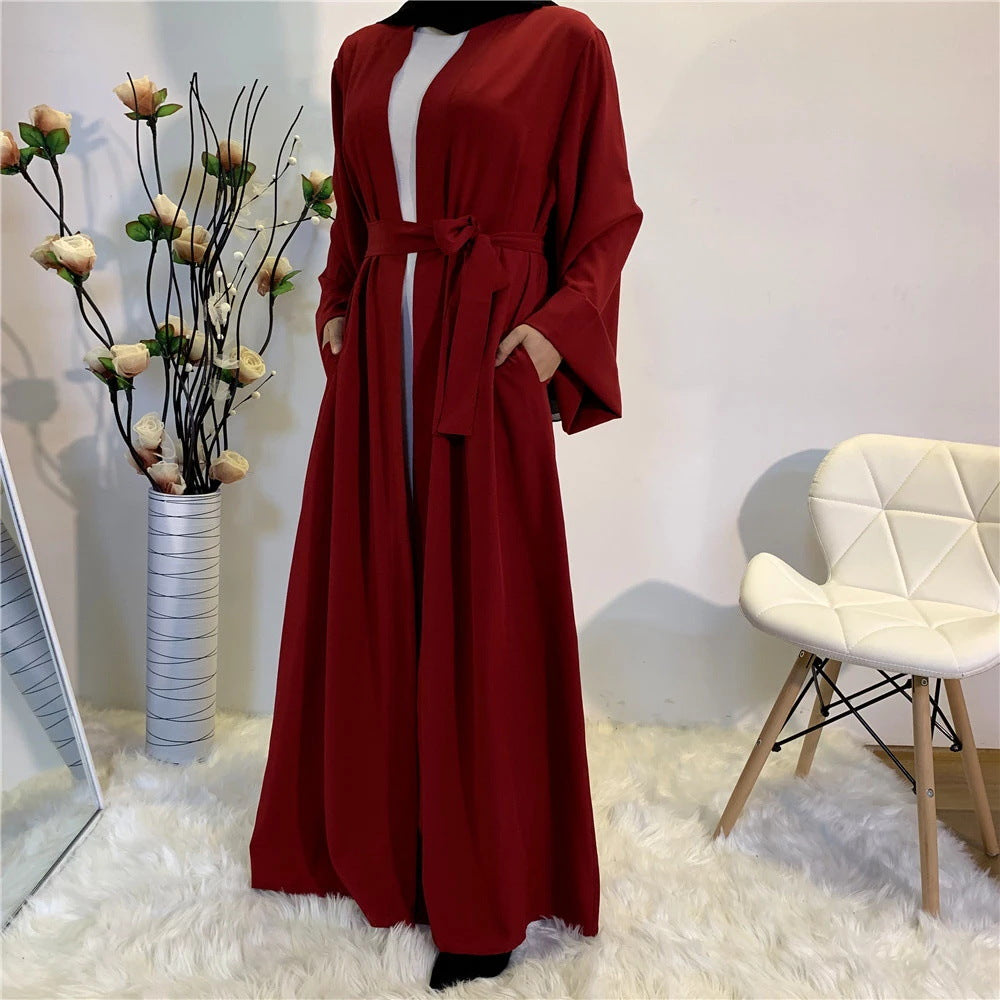 #1763 open abaya women lady dress