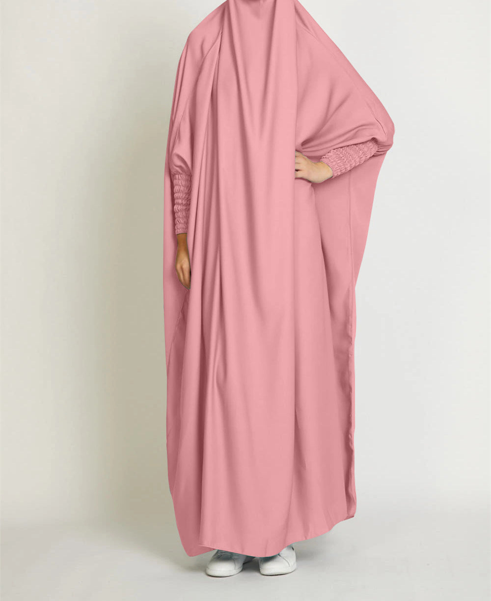 #484 abaya woman lady 1 piece Jilbab with eleastic cuffs