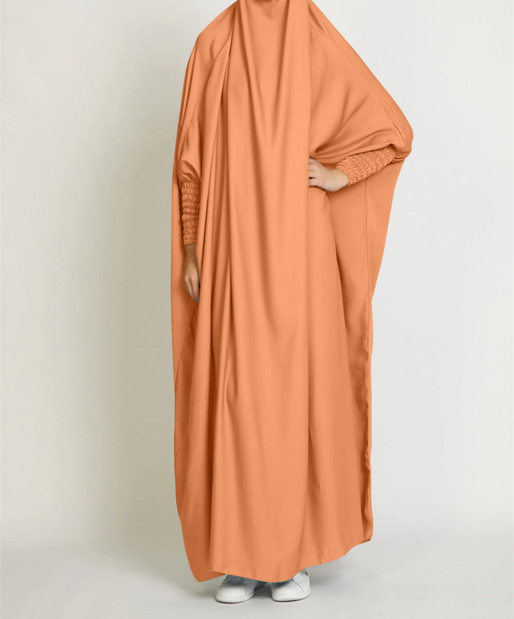 #484 abaya woman lady 1 piece Jilbab with eleastic cuffs