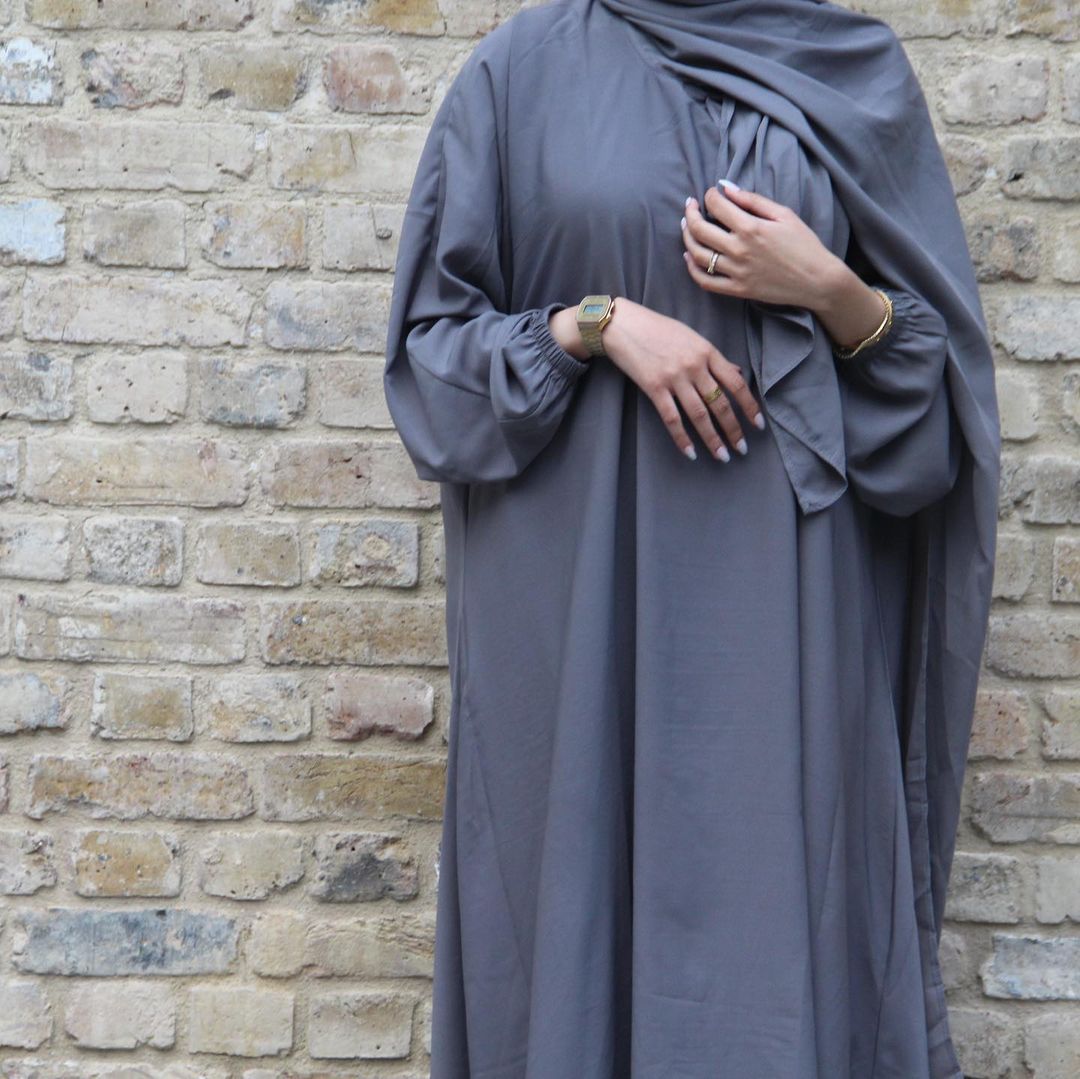 #499 nida abaya with attached hijab