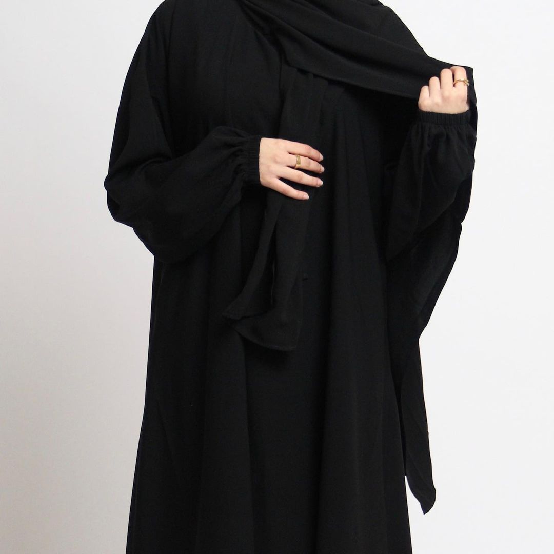 #499 nida abaya with attached hijab