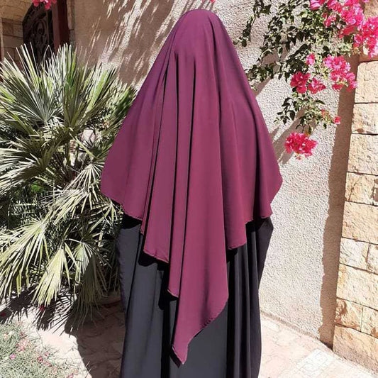 #901  khimar 1 layers khimar chiffon