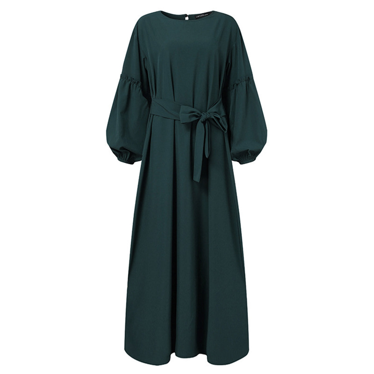 #303 balloon sleeve elegant long dress