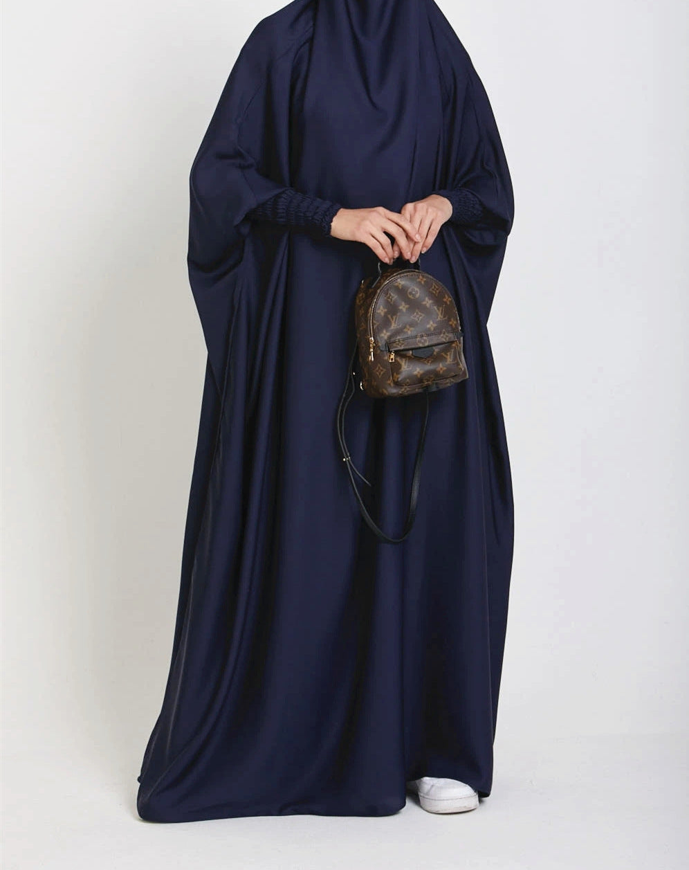 #484 abaya woman lady 1 piece Jilbab with eleastic cuffs