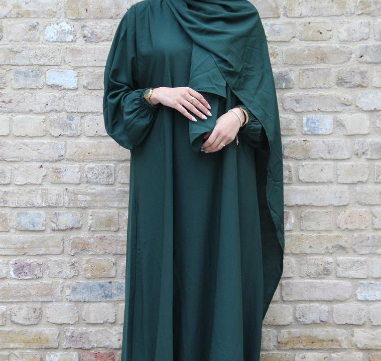 #499 nida abaya with attached hijab